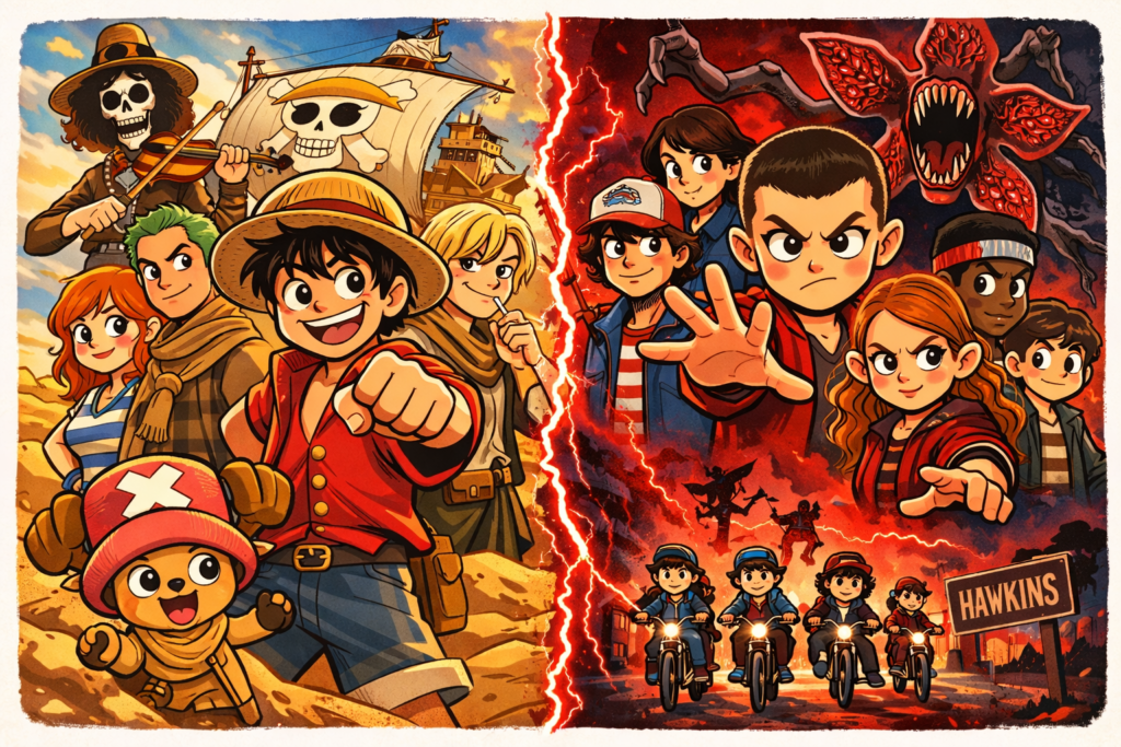 Lançamentos Netflix 2026: O Guia Completo (Atualizado em Março) 1 Lançamentos Netflix março 2026, destaque para One Piece e Stranger Things final.