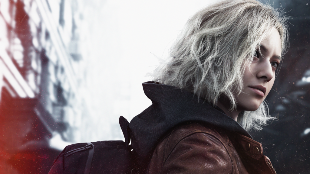 Imagem promocional de Resident Evil Requiem no Nintendo Switch, mostrando a protagonista em destaque no anúncio oficial do jogo.